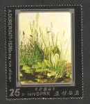 Stamps North Korea -  1526 - Un gran penacho de hierbas, cuadro de A. Dürer
