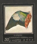 Stamps North Korea -   1527 - Ala de un ave, cuadro de A. Dürer