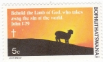 Stamps Africa - Botswana -  He aquí el Cordero de Dios que quita el Pecado del Mundo.JOHN 1:29