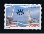 Stamps Spain -  Edifil  4197  Cumbre Euromediterránea. Barcelona.  