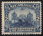 Stamps : America : Nicaragua :  CATEDRAL LEON+