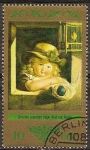 Stamps Germany -  Galería de los Viejos Maestros en Dresde.Niño con muñeca por C.L.Vogel-DDR.
