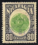 Stamps : America : Nicaragua :  ANVERSO MEDALLÓN CONGRESO UPU 1947.