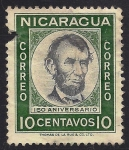 Stamps Nicaragua -  Abraham Lincoln