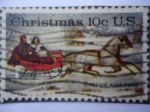 Sellos de America - Estados Unidos -  Navidad- Currier and Ives