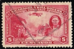 Stamps Nicaragua -  WILL ROGERS Y VISTA DE MANAGUA.