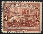 Stamps Nicaragua -  EL PRESIDENTE A SOMOZA ANTE EL SENADO AMERICANO, MAYO 1939