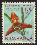 Stamps : America : Nicaragua :  MAXILLARIA TENUIFOLIA.