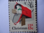 Stamps United States -  Navidad.