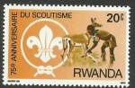Stamps Rwanda -  Scoutisme