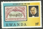 Stamps Rwanda -  Sir Rowland Hill