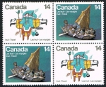 Sellos de America - Canad� -  LES INUITS LES VOYAGES