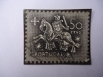 Stamps Portugal -  Caballero Medieval- Rey Don Dionisio