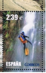 Stamps Spain -  Edifil  4224 F  Deportes. Al Filo de lo Imposible. Programa de TVE.  