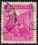 Stamps Chile -  Termas.