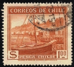 Stamps : America : Chile :  Pesca en CHILOE.