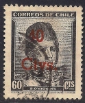 Stamps Chile -  Bernardo O’Higgins