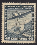 Stamps Chile -  AVION SOBRE CHILE