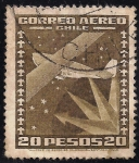 Stamps : America : Chile :  Avión