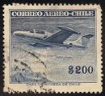 Sellos del Mundo : America : Chile : Beechcraft monoplane