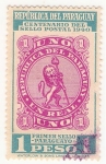 Stamps Paraguay -  CENTENARIO DEL SELLO POSTAL 1940
