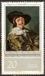 Stamps Germany -  400a Aniv de Frans Hals (pintor).Hombre joven en la capa de color gris(Galeria de pintura de Dresde)