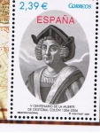 Sellos de Europa - Espa�a -  Edifil  4234  V cente. de la muerte de Cristóbal Colón.  