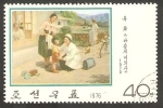 Sellos de Asia - Corea del norte -  1386 - Cuadro, Enfermera de campaña