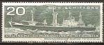 Stamps Germany -  Construcción Naval- Rostock carguero, 1966-DDR.
