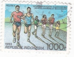 Stamps Indonesia -  Carrera pedestre