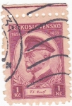Stamps : Europe : Czechoslovakia :  Tomas Masaryk 1850-1935