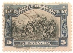 Stamps : America : Chile :  100 años de la Independencia de Chile. Batalla de MAIPO.