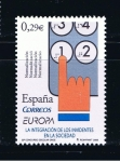 Stamps Spain -  Edifil   4261  Europa. La integración de los invidentes y sordos en la sociedad. 