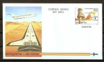 Stamps : Europe : Spain :  Aerograma / Aeropuerto de Foronda.