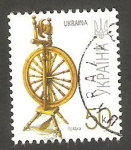 Stamps : Europe : Ukraine :  Una rueca