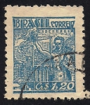 Stamps : America : Brazil :  Industria Siderúrgica.