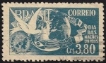 Stamps : America : Brazil :  Emitido para difundir Día de Naciones Unidas.