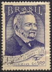 Stamps : America : Brazil :  Capistrano de Abreu (1853-1927), Historiador.