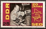 Stamps Germany -  20a Aniv de la unidad del Partido Socialista (SED)DDR.