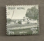 Stamps Asia - Nepal -  Edificios