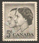 Stamps : America : Canada :  301 - Príncipe Philippe y Reina Elizabeth II