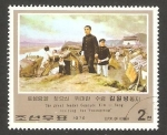 Sellos de Asia - Corea del norte -  1397 A - Historia revolucionaria de Kim II Sung, Visita a Tonsongranng