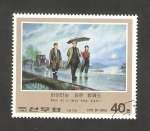 Stamps North Korea -  1397 F - Historia revolucionaria de Kim II Sung, bajo la lluvia
