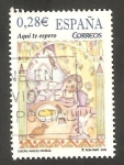 Stamps Spain -  4154 B - Canciones y cuentos populares, Aquí te espero