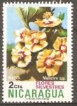 Stamps Nicaragua -  FLOR  SILVESTRE.   MALVA