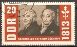 Stamps Germany -  Lucha nacional por la liberación 1813.Ernst Moritz Arndt y el Baron Stein-DDR.