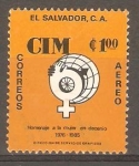 Stamps El Salvador -  HOMENAJE  A  LA  MUJER  EN  DECENIO
