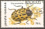 Stamps : Europe : Romania :  CHRYSOMELA  VIGINTIPUNCTATA