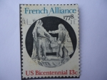Sellos de America - Estados Unidos -  French Alliance 1778