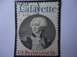 Stamps United States -  Marqués de La Fayette